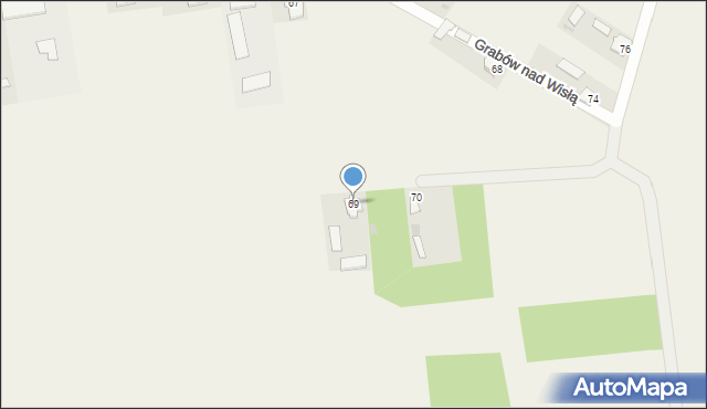 Grabów nad Wisłą, Grabów nad Wisłą, 69, mapa Grabów nad Wisłą
