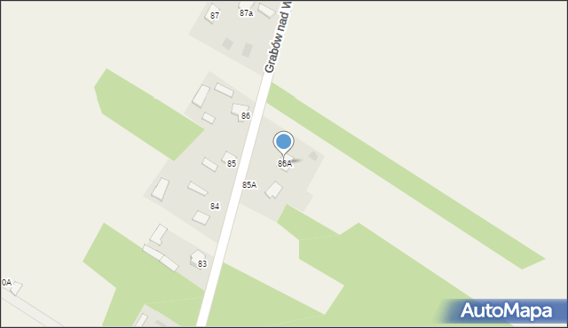 Grabów nad Wisłą, Grabów nad Wisłą, 86A, mapa Grabów nad Wisłą