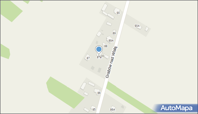 Grabów nad Wisłą, Grabów nad Wisłą, 87a, mapa Grabów nad Wisłą
