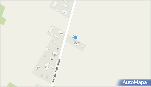 Grabów nad Wisłą, Grabów nad Wisłą, 90A, mapa Grabów nad Wisłą