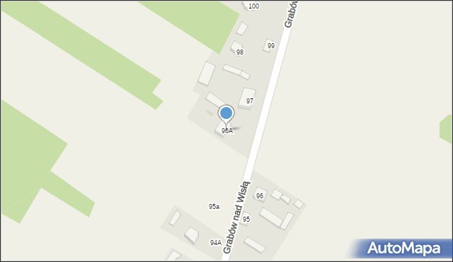 Grabów nad Wisłą, Grabów nad Wisłą, 96A, mapa Grabów nad Wisłą
