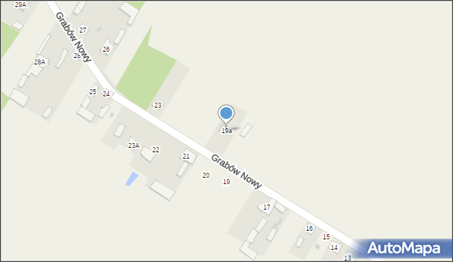 Grabów Nowy, Grabów Nowy, 19a, mapa Grabów Nowy