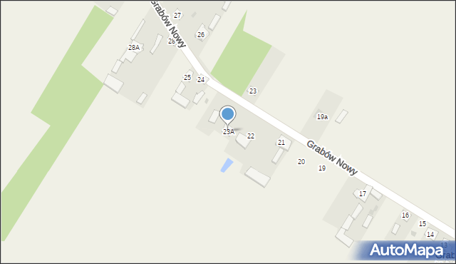 Grabów Nowy, Grabów Nowy, 23A, mapa Grabów Nowy