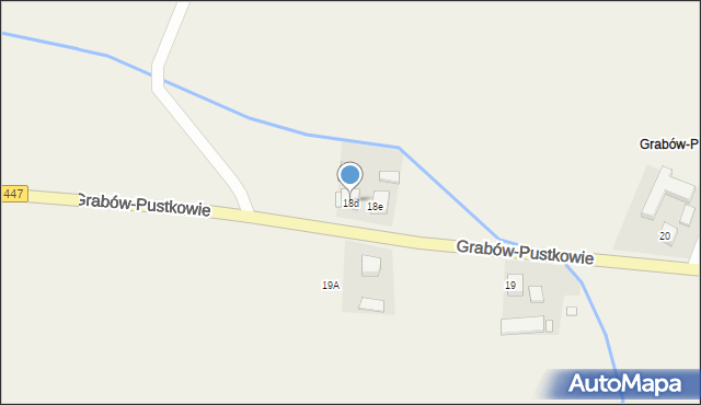 Grabów-Pustkowie, Grabów-Pustkowie, 18d, mapa Grabów-Pustkowie