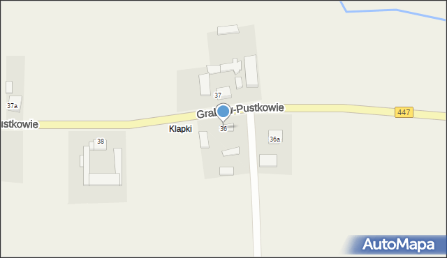 Grabów-Pustkowie, Grabów-Pustkowie, 36, mapa Grabów-Pustkowie