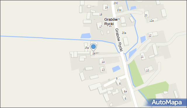Grabów Rycki, Grabów Rycki, 15, mapa Grabów Rycki