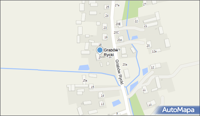 Grabów Rycki, Grabów Rycki, 17, mapa Grabów Rycki