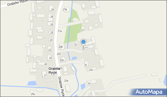 Grabów Rycki, Grabów Rycki, 21, mapa Grabów Rycki