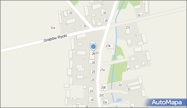 Grabów Rycki, Grabów Rycki, 28, mapa Grabów Rycki