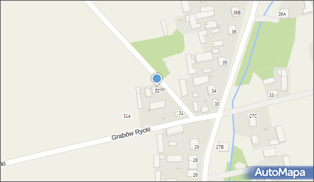 Grabów Rycki, Grabów Rycki, 32, mapa Grabów Rycki