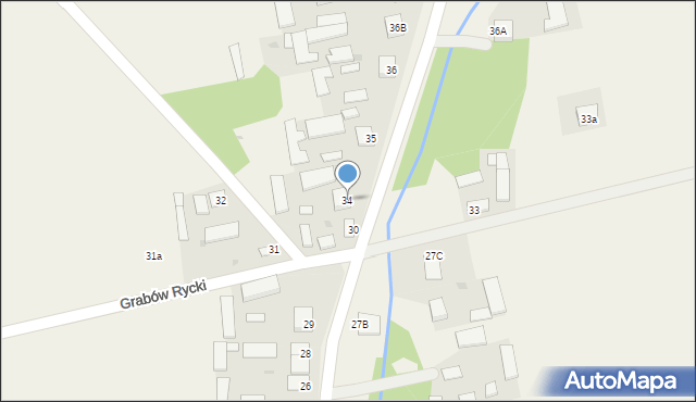 Grabów Rycki, Grabów Rycki, 34, mapa Grabów Rycki