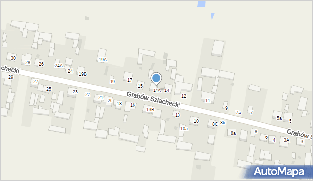 Grabów Szlachecki, Grabów Szlachecki, 14A, mapa Grabów Szlachecki