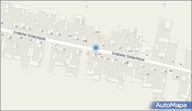 Grabów Szlachecki, Grabów Szlachecki, 21, mapa Grabów Szlachecki