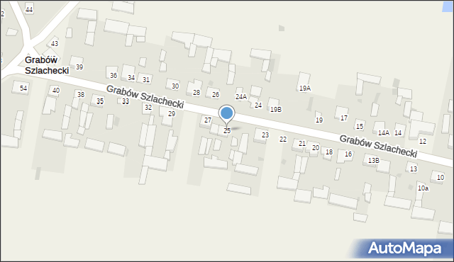 Grabów Szlachecki, Grabów Szlachecki, 25, mapa Grabów Szlachecki