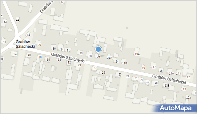 Grabów Szlachecki, Grabów Szlachecki, 26, mapa Grabów Szlachecki