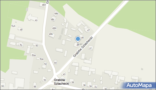Grabów Szlachecki, Grabów Szlachecki, 45, mapa Grabów Szlachecki