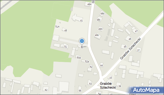 Grabów Szlachecki, Grabów Szlachecki, 50, mapa Grabów Szlachecki
