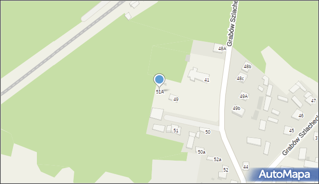 Grabów Szlachecki, Grabów Szlachecki, 51A, mapa Grabów Szlachecki
