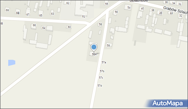 Grabów Szlachecki, Grabów Szlachecki, 58A, mapa Grabów Szlachecki