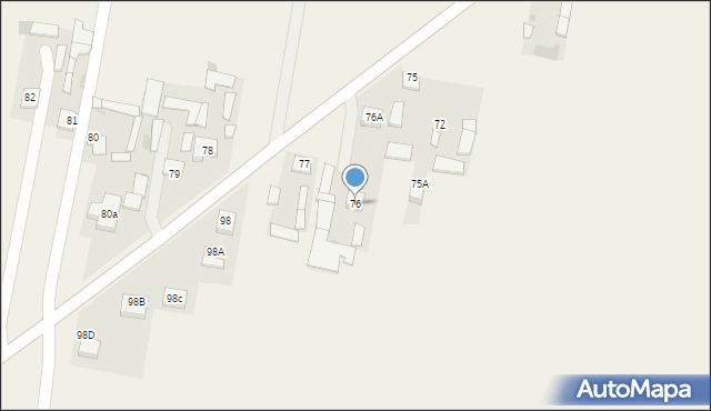 Grabów Szlachecki, Grabów Szlachecki, 76, mapa Grabów Szlachecki