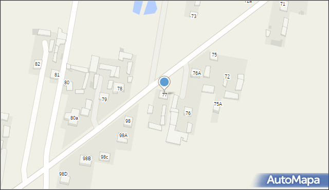 Grabów Szlachecki, Grabów Szlachecki, 77, mapa Grabów Szlachecki