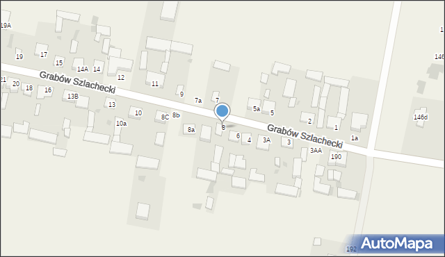 Grabów Szlachecki, Grabów Szlachecki, 8, mapa Grabów Szlachecki