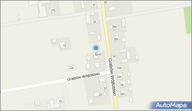 Grabów-Wójtostwo, Grabów-Wójtostwo, 32b, mapa Grabów-Wójtostwo