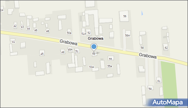 Grabowa, Grabowa, 53, mapa Grabowa