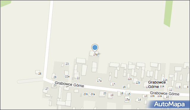 Grabowce Górne, Grabowce Górne, 17b, mapa Grabowce Górne