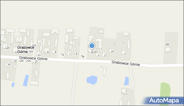 Grabowce Górne, Grabowce Górne, 5, mapa Grabowce Górne