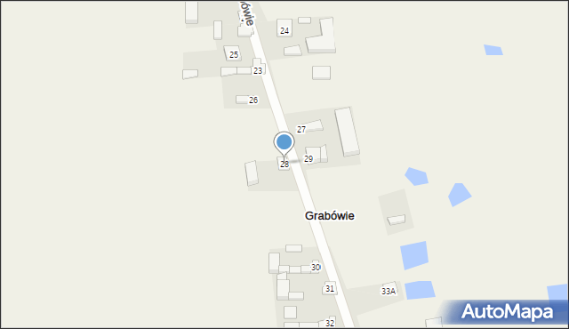 Grabówie, Grabówie, 28, mapa Grabówie