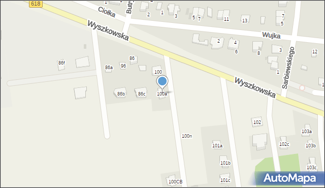 Grabówiec, Grabówiec, 100a, mapa Grabówiec