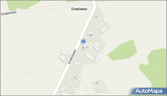 Grabówiec, Grabówiec, 51, mapa Grabówiec