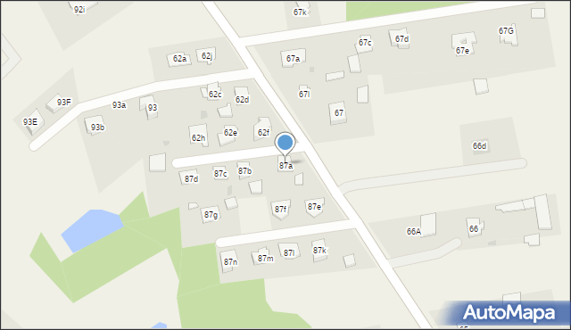 Grabówiec, Grabówiec, 87a, mapa Grabówiec
