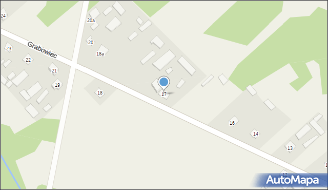Grabowiec, Grabowiec, 17, mapa Grabowiec