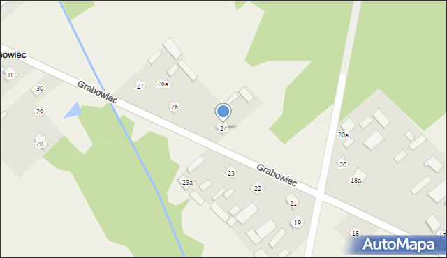 Grabowiec, Grabowiec, 24, mapa Grabowiec