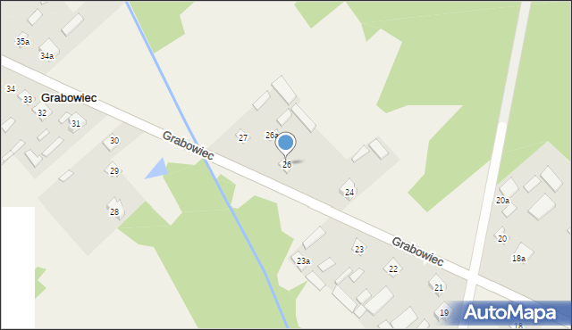 Grabowiec, Grabowiec, 26, mapa Grabowiec