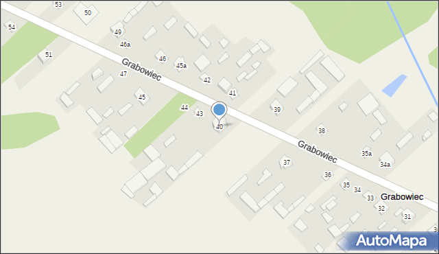 Grabowiec, Grabowiec, 40, mapa Grabowiec