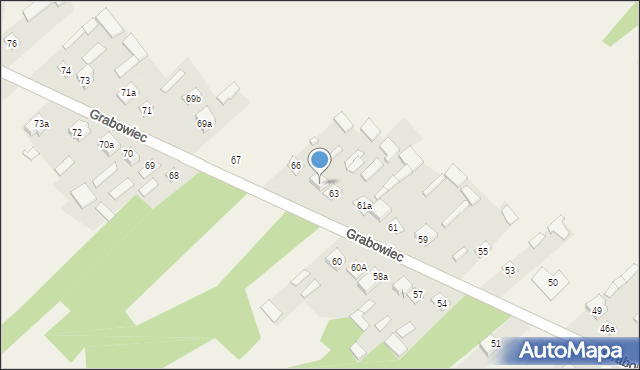 Grabowiec, Grabowiec, 65, mapa Grabowiec