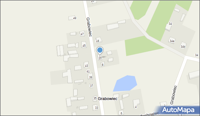 Grabowiec, Grabowiec, 10, mapa Grabowiec