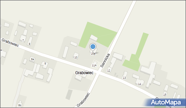 Grabowiec, Grabowiec, 10a, mapa Grabowiec