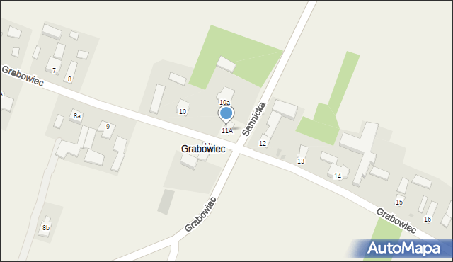 Grabowiec, Grabowiec, 11A, mapa Grabowiec