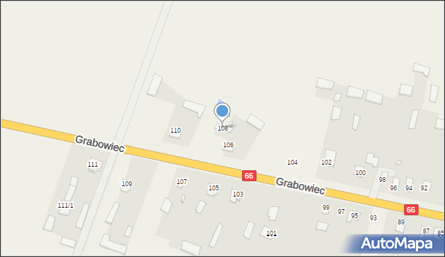 Grabowiec, Grabowiec, 108, mapa Grabowiec