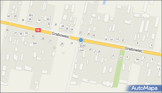 Grabowiec, Grabowiec, 21, mapa Grabowiec