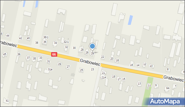 Grabowiec, Grabowiec, 24, mapa Grabowiec