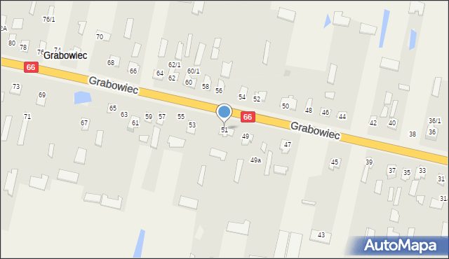 Grabowiec, Grabowiec, 51, mapa Grabowiec