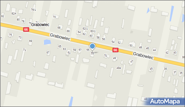 Grabowiec, Grabowiec, 53, mapa Grabowiec