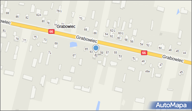 Grabowiec, Grabowiec, 61, mapa Grabowiec