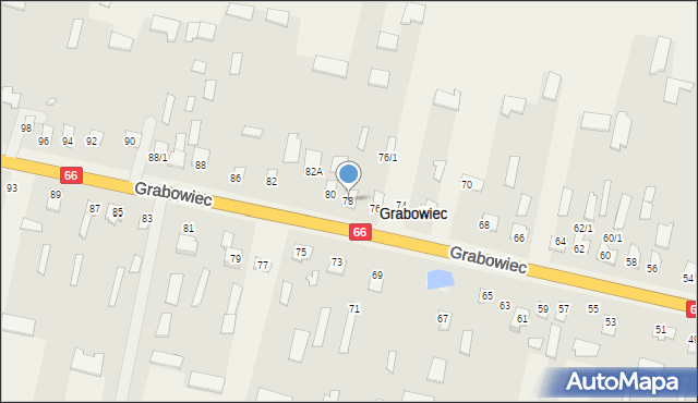 Grabowiec, Grabowiec, 78, mapa Grabowiec