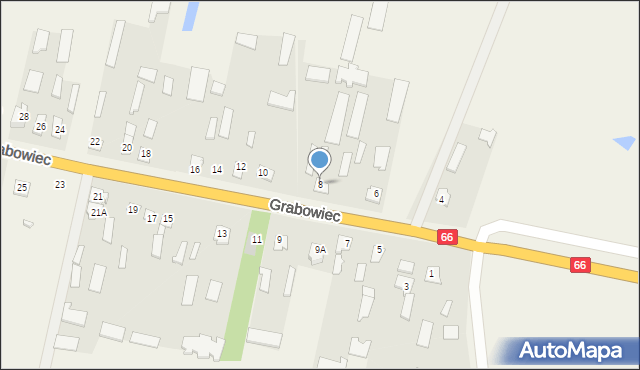 Grabowiec, Grabowiec, 8, mapa Grabowiec